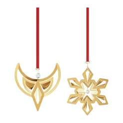 2024 Christmas ornament 2 pieces, Palladium-plated