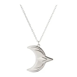 2024 Christmas pendant moon, Palladium-plated