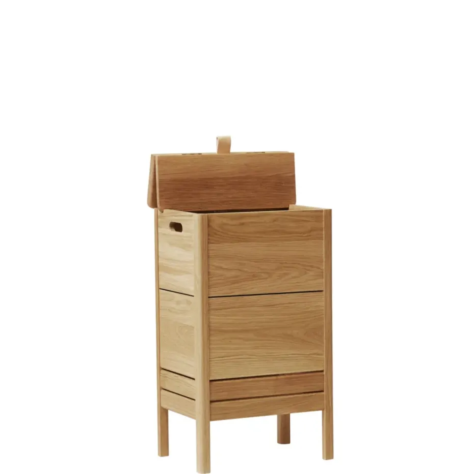 A Line laundry basket, Oak