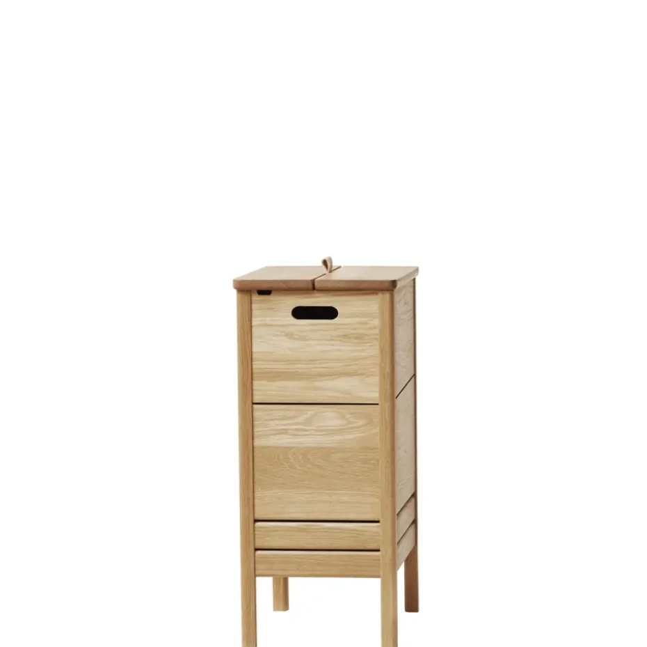 A Line laundry basket, Oak