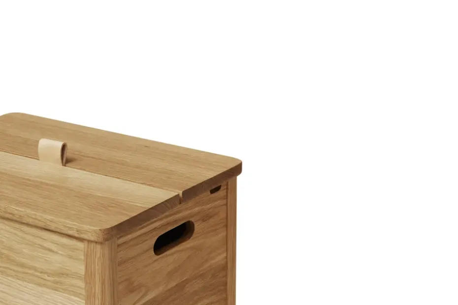 A Line laundry basket, Oak