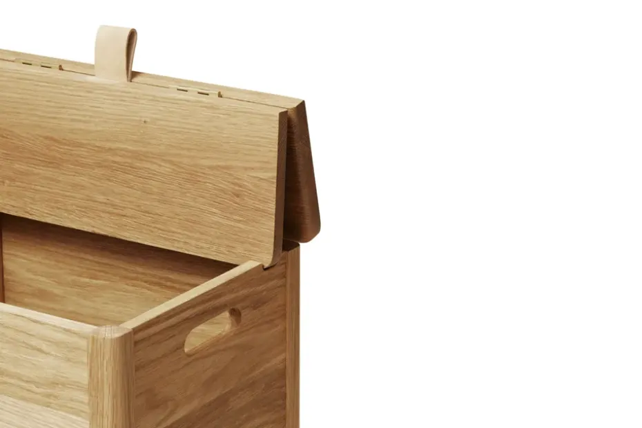 A Line laundry basket, Oak