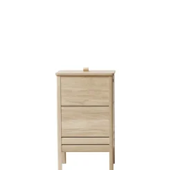 A Line laundry basket, White oak