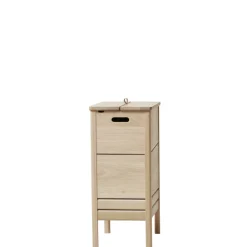 A Line laundry basket, White oak