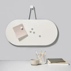 A-Bulletin Board, Soft grey, incl. magnets