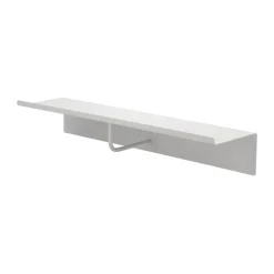 A-Coat rack hat shelf, Soft grey