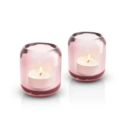 Acorn tealight holder 2 pack, Rose