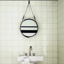 Adnet Circulaire mirror S, black