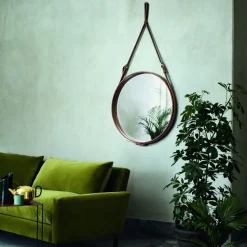 Adnet Circulaire mirror S, brown