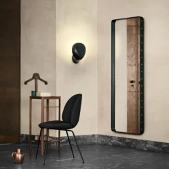 Adnet rectangular mirror, Black, medium