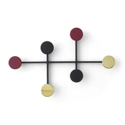 Afteroom coat hanger, black-brass