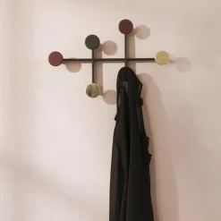 Afteroom coat hanger, black-brass