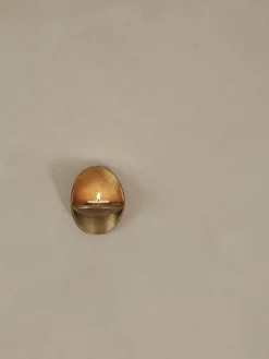 Agapé tealight holder wall, Brass finish