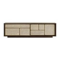 Air side table low, Dark oak