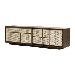 Air side table low, Dark oak