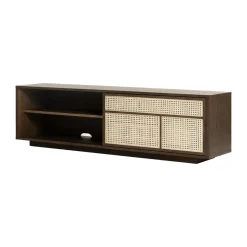 Air side table low, Dark oak