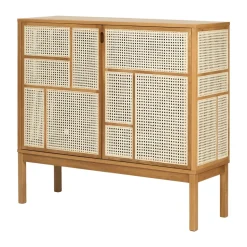 Air side table, Oak, 120x110 cm, with legs