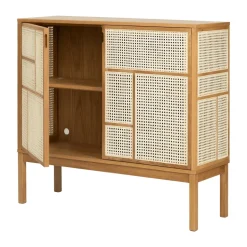 Air side table, Oak, 120x110 cm, with legs