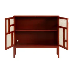 Air side table, Red, 120x110 cm, with legs