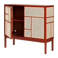 Air side table, Red, 120x110 cm, with legs
