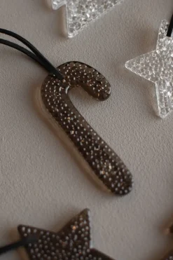 Airy hanging candy cane decorative ornament, Brown