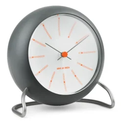 AJ Bankers table clock Ø11 cm, Dark grey