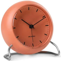 AJ City Hall table clock, pale orange