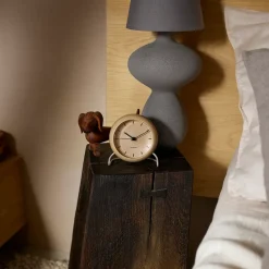 AJ City Hall table clock, sandy beige