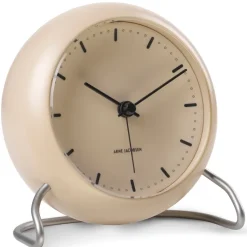 AJ City Hall table clock, sandy beige