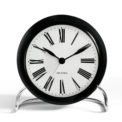 AJ Roman table clock, black