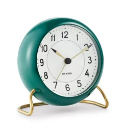 AJ Station table clock green, green
