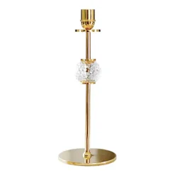 Alba candle sticks 30 cm, Solid brass and glass