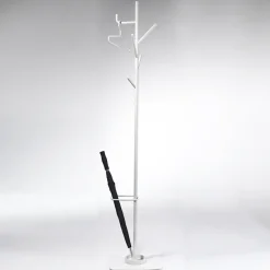 Alfred hanger with umbrella holder, White