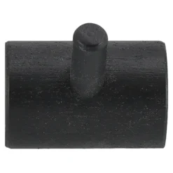 Allsarp hook rack 1 hook, Black-painted birch