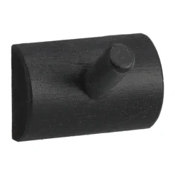Allsarp hook rack 1 hook, Black-painted birch