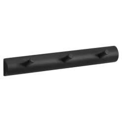 Allsarp hook rack 3 hooks, Black-painted birch