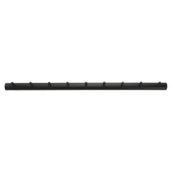 Allsarp hook rack 9 hooks, Black-painted birch