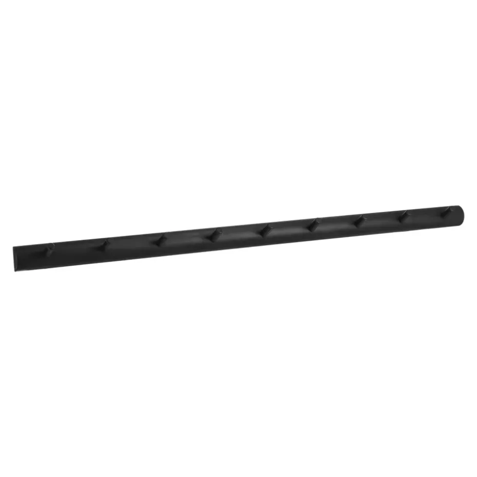 Allsarp hook rack 9 hooks, Black-painted birch