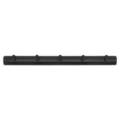 Allsarp hook rack 5 hooks, Black-painted birch