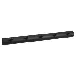Allsarp hook rack 5 hooks, Black-painted birch