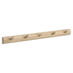 Allsarp hook rack 5 hooks, Oak