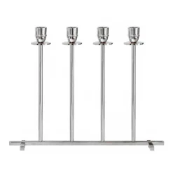 Alto candle sticks, Nickel-plated brass