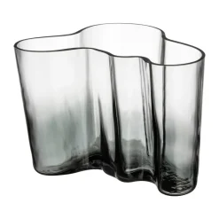 Alvar Aalto vase Limited Edition 140 mm, Clear-dark grey