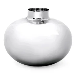 Amico vase Ø29 cm, Nickel-plated brass