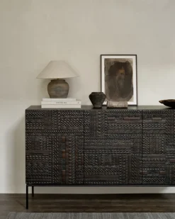 Ancestors Tabwa sideboard, Teak 3 doors