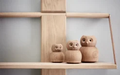 Andersen Owl wooden figure Small, Oak