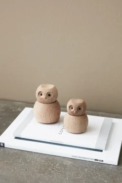 Andersen Owl wooden figure Small, Oak