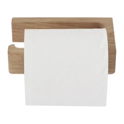 Andersen toilet paper holder, Lacquered oak