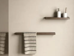 Andersen towel rod single 73.5 cm, Dark Stain Matt Lacquer Ash