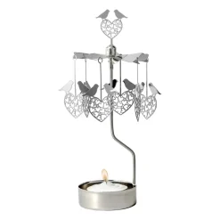 Angel chime birds and hearts, Silver